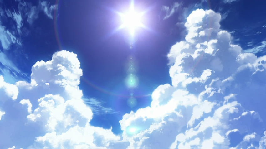 Cielo animado. de anime, paisaje de anime, de verano, sol de anime fondo de  pantalla | Pxfuel