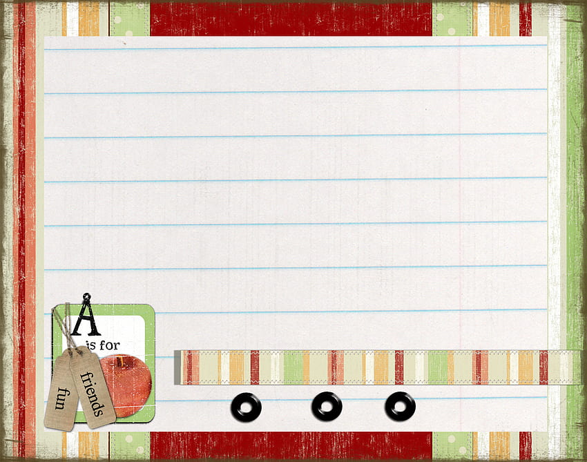 ABC Notepaper Back to School Hintergrund für PowerPoint - ung PPT-Vorlagen, Vintage Back to School HD-Hintergrundbild