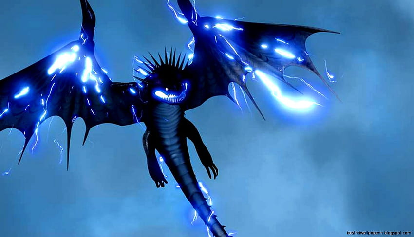 Toothless The Dragon, Cool Glowing Dragon HD wallpaper