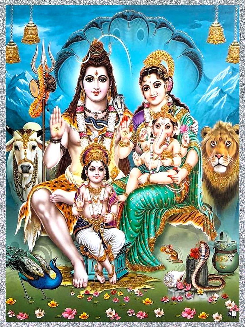 Lord Shiva P - Shiv Parivar HD phone wallpaper