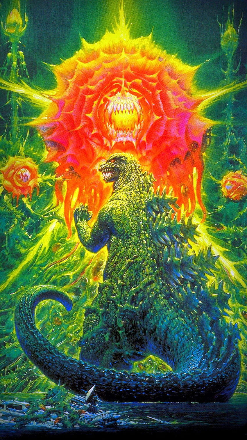 Mothra Impresionante Godzilla Vs King Ghidorah Cueva del día - A la izquierda del Hudson fondo de pantalla del teléfono