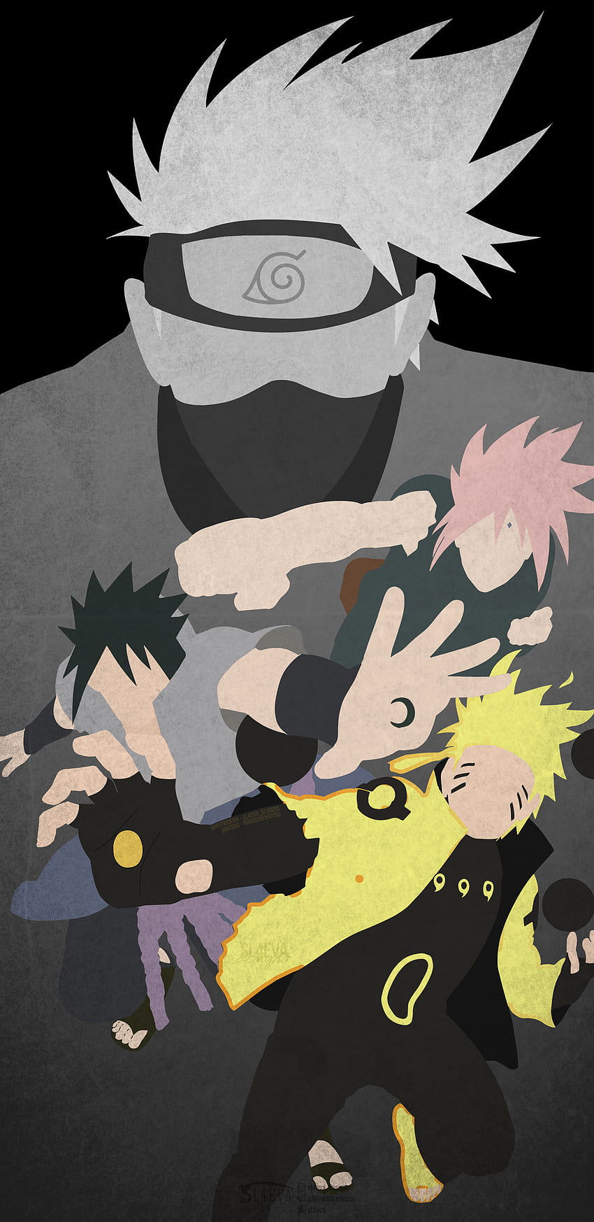 Team Minato and Team Kakashi Naruto Manga Wallpaper [1920x1200] : r/Naruto