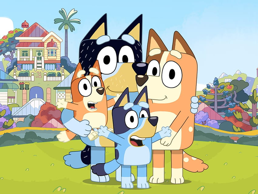 „Peppa Pig, with better parenting“: der überwältigende Erfolg des Hunde-Cartoons Bluey. Kinderfernsehen HD-Hintergrundbild