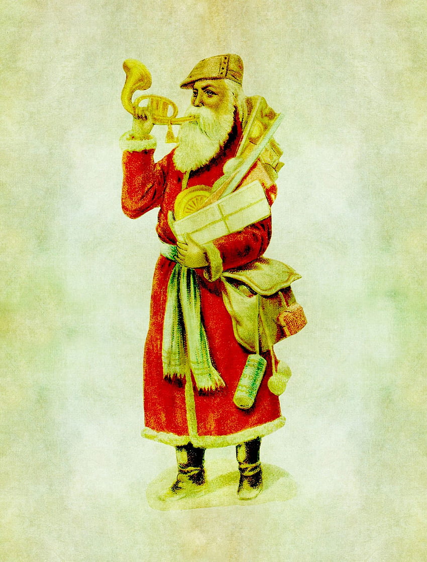 of Santa, santa claus, father christmas, vintage, old HD phone wallpaper