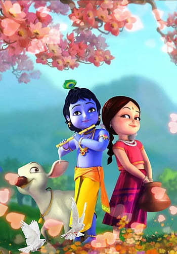 Lord krishna animation HD wallpapers | Pxfuel