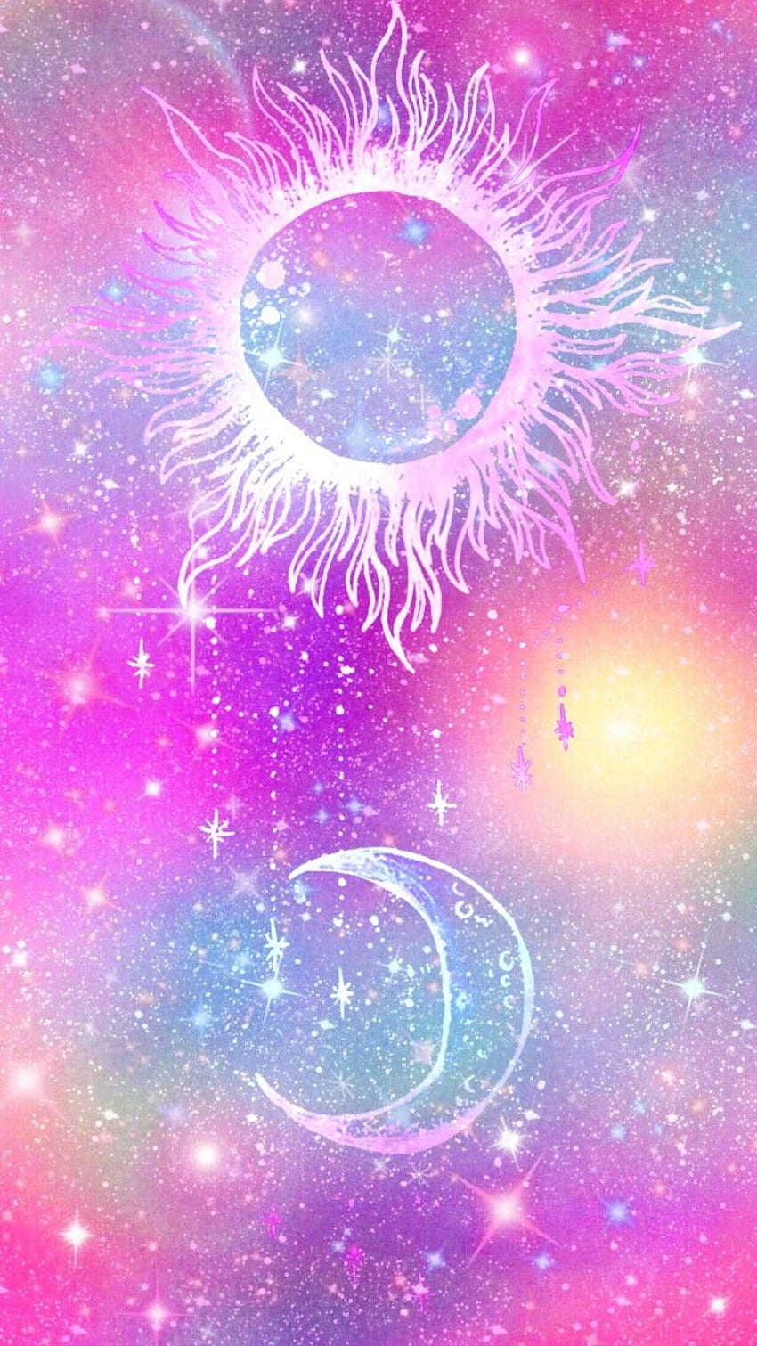Sun and Moon galaxy, made by me HD phone wallpaper