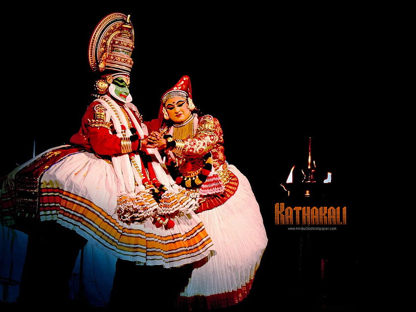 Kathakali, danza clásica de la India fondo de pantalla