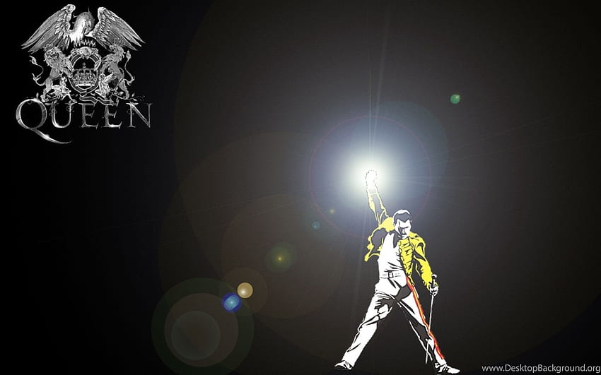 Freddie Mercury Queen Music Band Latar Belakang Layar Lebar Terbaik, Queen Band Logo Wallpaper HD
