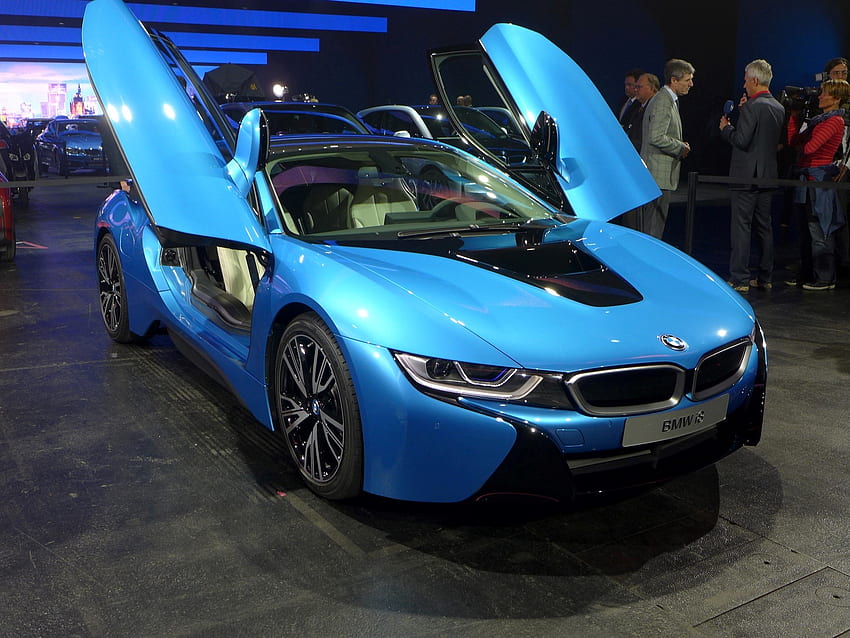 BMW i8 Luxus-Zweisitzer mit offener Tür [] für Ihr , Handy und Tablet. Entdecken Sie Offene Türen. Die Türen, BMW I8 Blau HD-Hintergrundbild