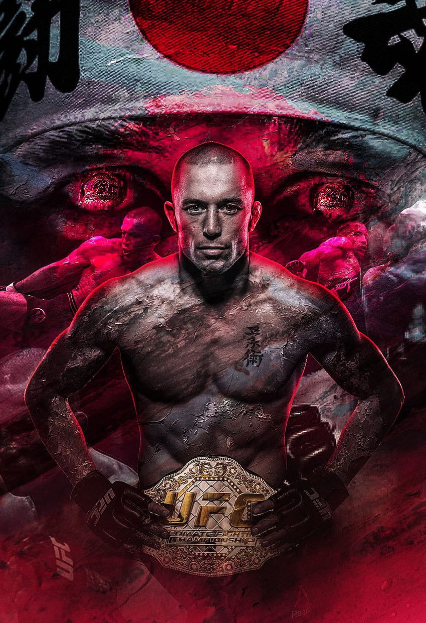 ArtStation – UFC MMA, Code LGX. UFC-Boxen, George St. Pierre, UFC-Kämpfer, APS HD-Handy-Hintergrundbild
