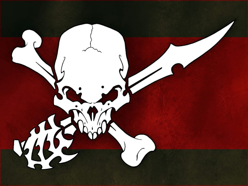 bandiere pirata - Divertimento con le bandiere!. Teschio, ragazza e bandiera pirata Sfondo HD