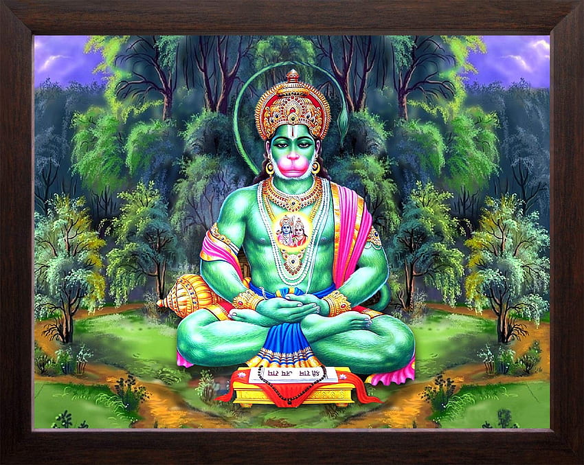 Ukuran penuh Lord hanuman, Meditasi Hanuman Wallpaper HD