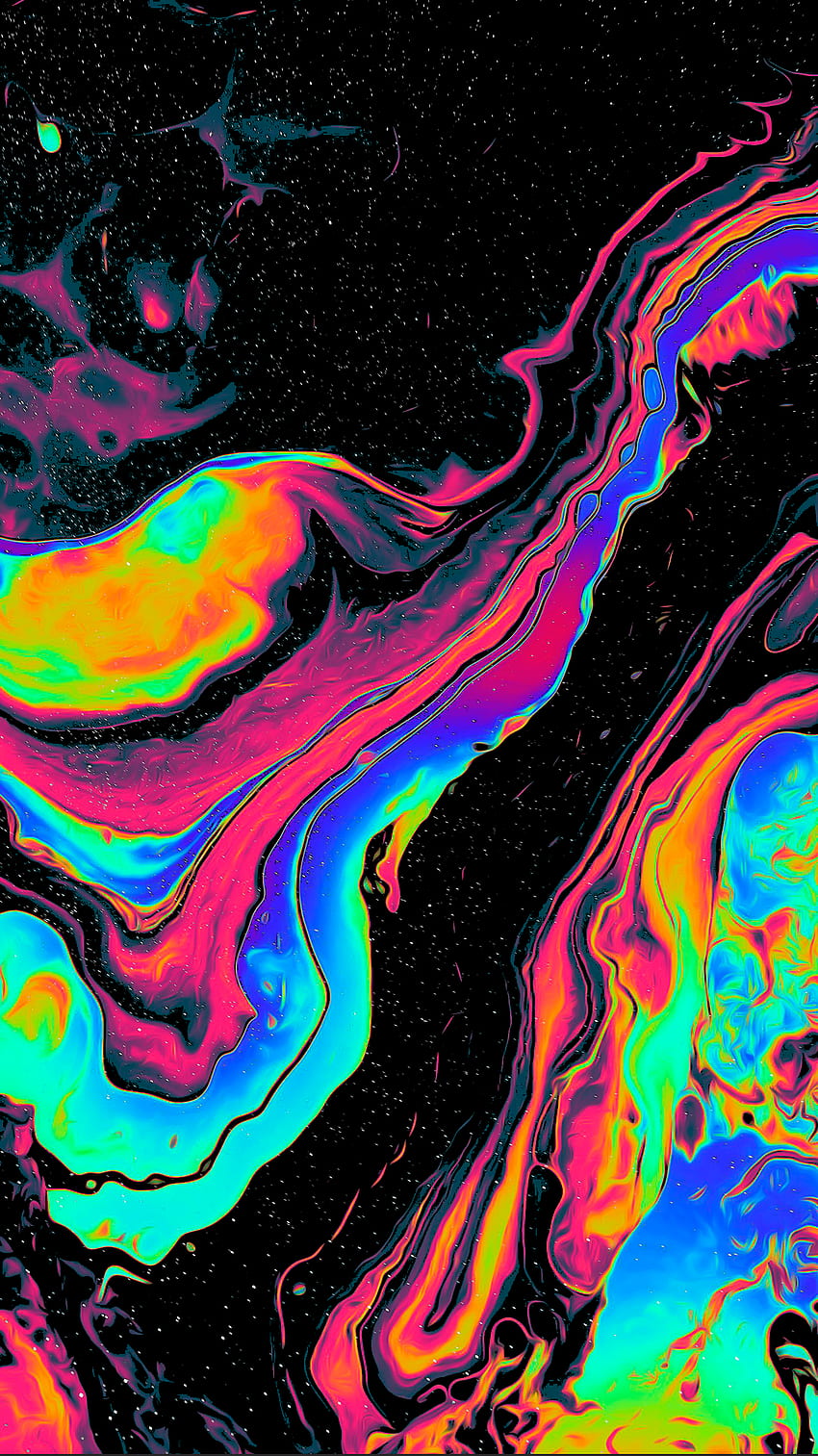 Oil Spill Psychedelic Amoled HD phone wallpaper