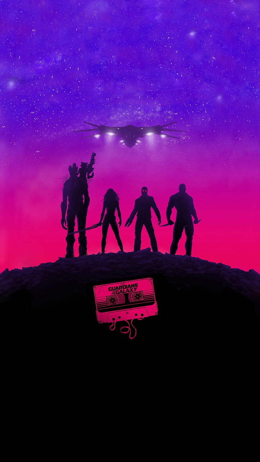 Guardians of the Galaxy that I modded from one, Minimalist Avengers HD phone wallpaper