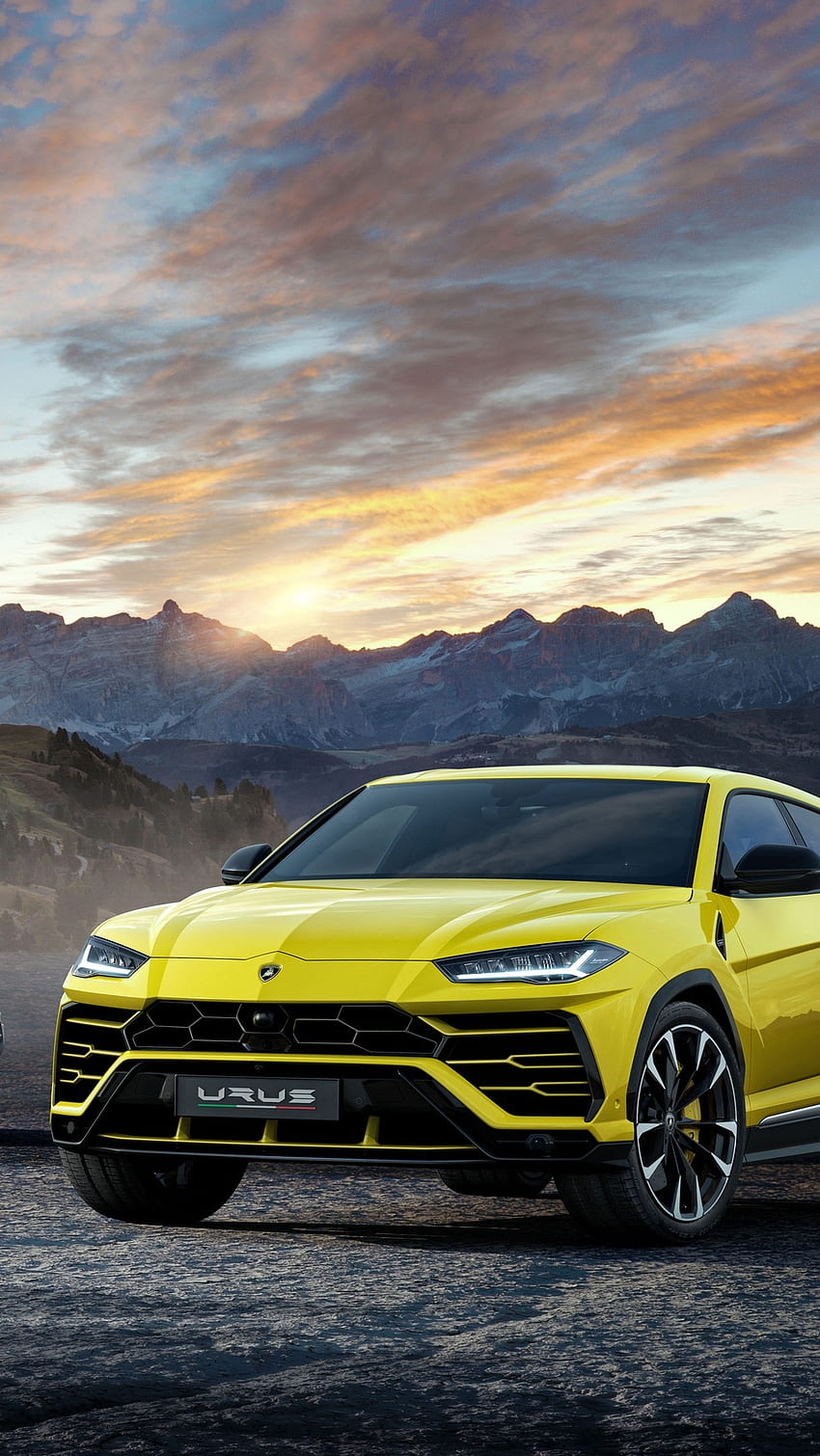Lamborghini Urus, Lamborghini Urus Gelb HD-Handy-Hintergrundbild
