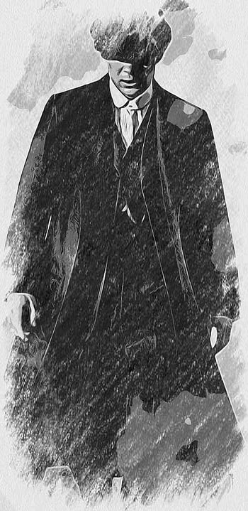 Thomas Shelby - Crayonné, Drawing by Arman Lacroix | Artmajeur