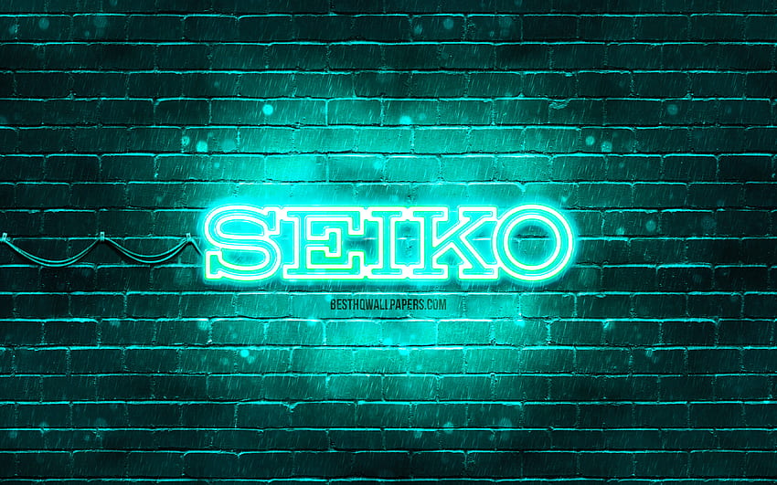 Logo pirus Seiko, , brickwall pirus, logo Seiko, merek, logo neon Seiko, Seiko Wallpaper HD