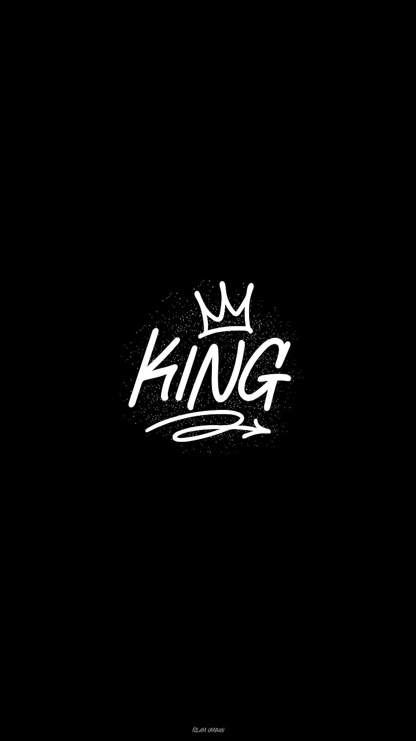 King , fonts, cool, lord, black, dark, logo, graffiti, iphone, crwon HD phone wallpaper