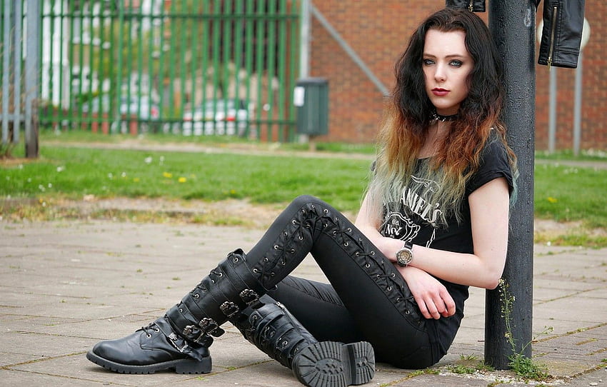 Boots, leather, legs, pants, Rebecca Black HD wallpaper | Pxfuel