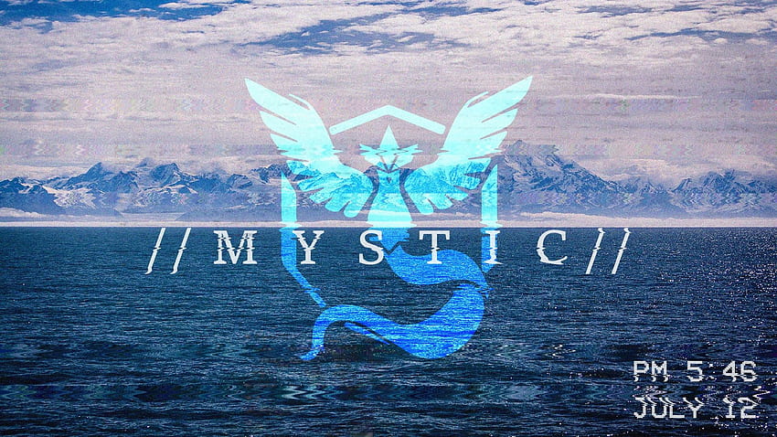 sea, blue, Pok mon, wind, Pokemon Go, instinct, vaporwave, Team Mystic, valor, ART, ocean, wave, computer , surfing equipment and supplies. Mocah HD wallpaper