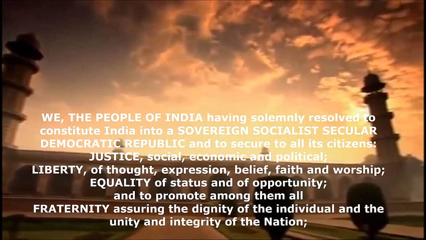 Präambel von Indien - Essenz der Republik Indien HD-Hintergrundbild