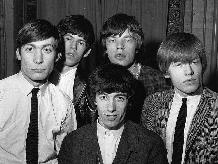 The Rolling Stones (ยุค 60), Bill Wyman, Brian Jones, British Bands, Charlie Watts, The Rolling Stones, Keith Richards, Mick Jagger วอลล์เปเปอร์ HD