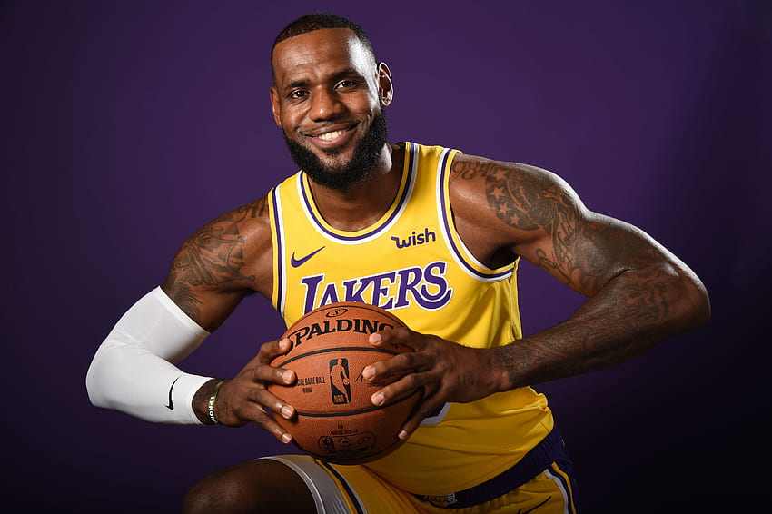 LeBron James - Los Angeles Lakers Ultra HD duvar kağıdı