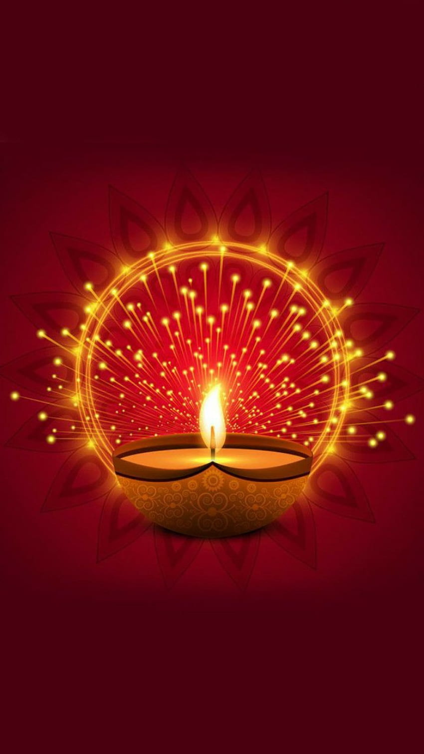 Честит Дивали, фестивал на светлините, дия, Индия HD тапет за телефон