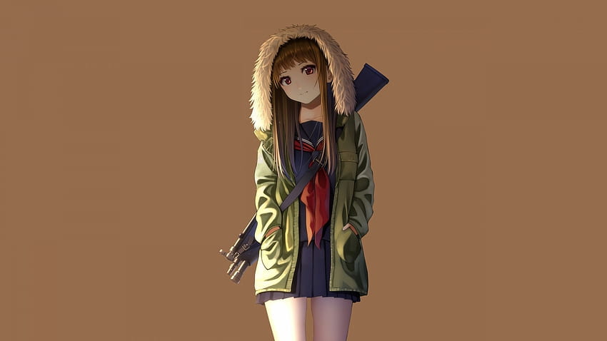 Beautiful anime girl in forest digital art Stock Illustration | Adobe Stock