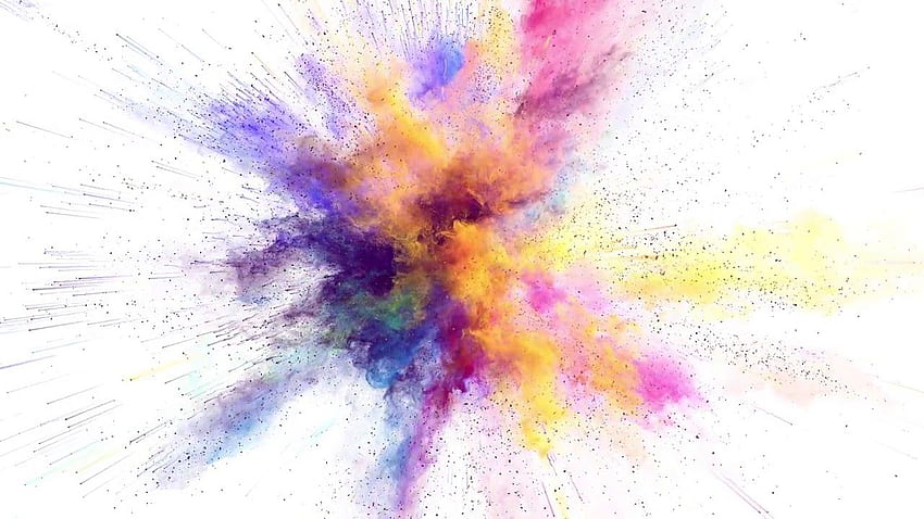 Color Explosion, Paint Burst HD wallpaper