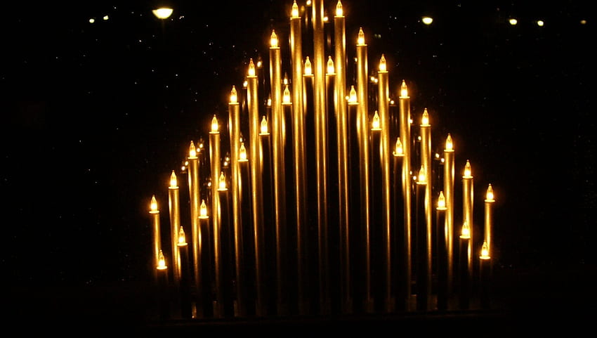 Christmas Candles, light, christmas, candles, lovely, dark HD wallpaper