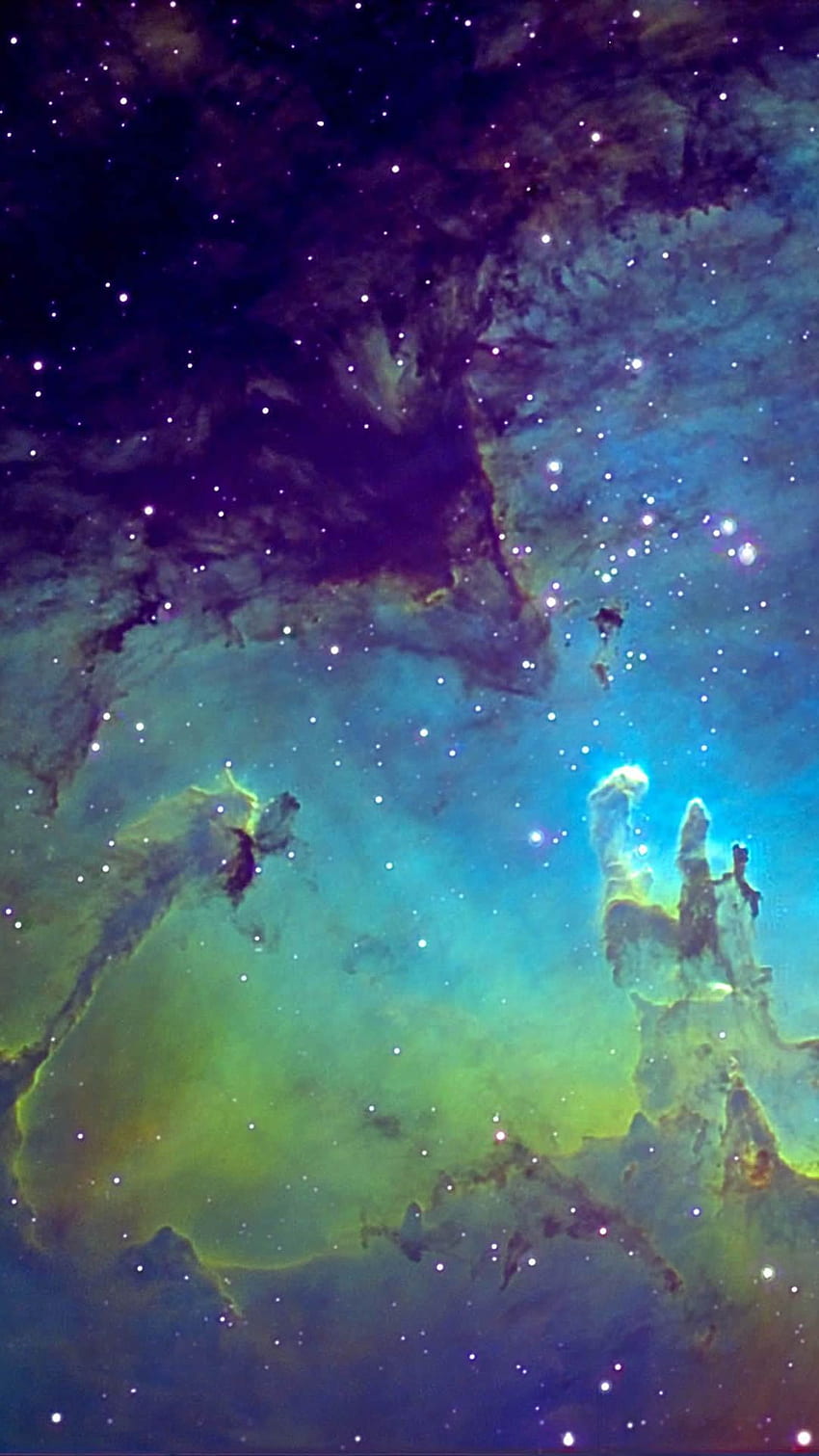 Ruang Nebula Fantasi iPhone 6 . Ponsel Galaxy , Galaxy , iPad air, Ungu dan Ruang Hijau wallpaper ponsel HD
