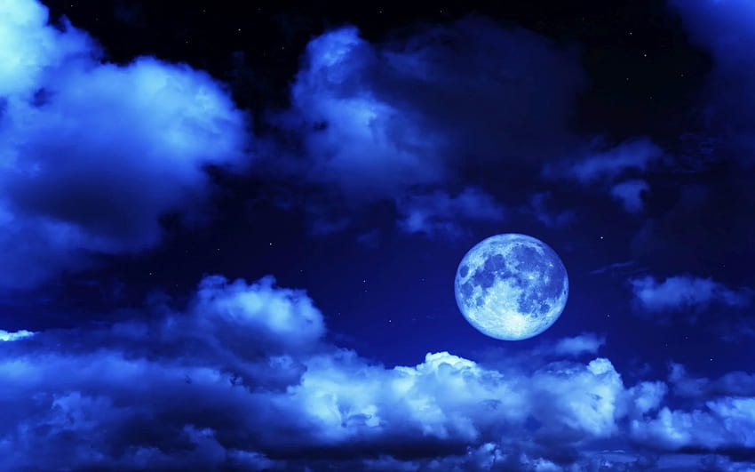 Dark Blue Moon . . Blue moon HD wallpaper | Pxfuel