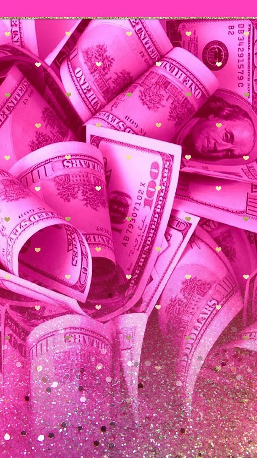Przesłano różowe pieniądze, estetyczne pieniądze Tapeta na telefon HD