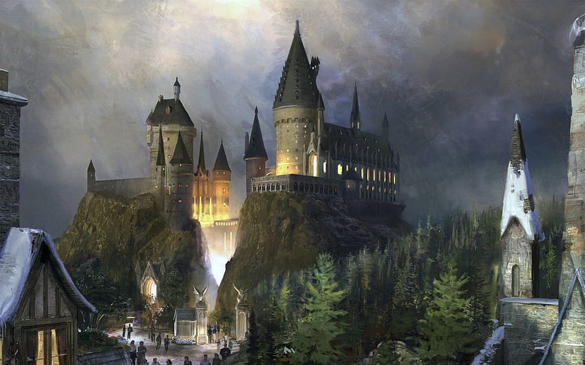 Hogwarts Castle, Hogwarts Christmas HD wallpaper