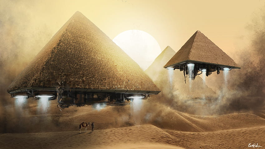 pirámide ciencia ficción fondo de pantalla