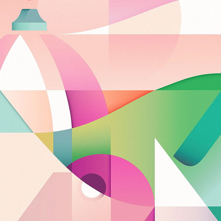 Ich liebe Papiere. Airbnb-Musterillustrations-Kunstpastell, Pastell-Grafiken HD-Handy-Hintergrundbild