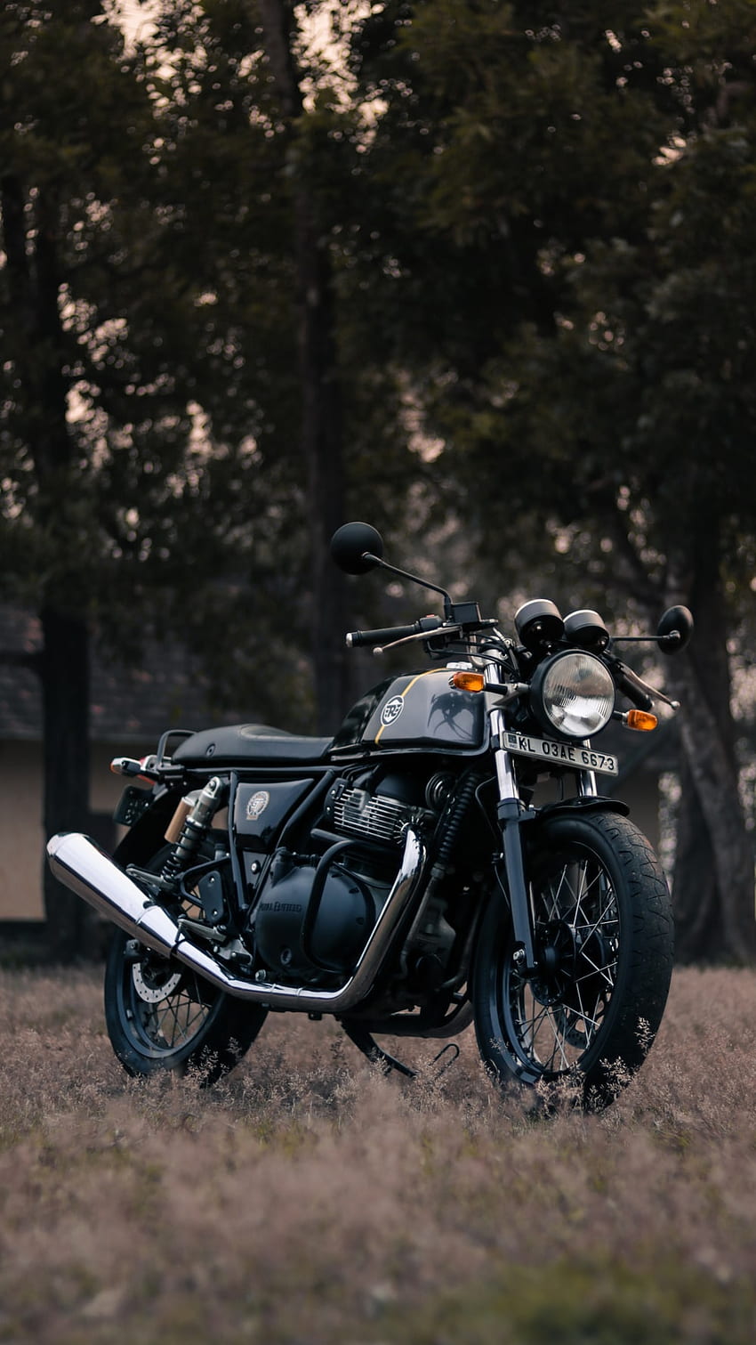 черен и сребрист круизерен мотоциклет – Royal Enfield rides, Royal Enfield Interceptor 650 HD тапет за телефон