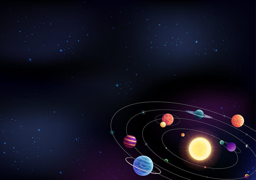 Sonnensystem, bewegliches Sonnensystem HD-Hintergrundbild