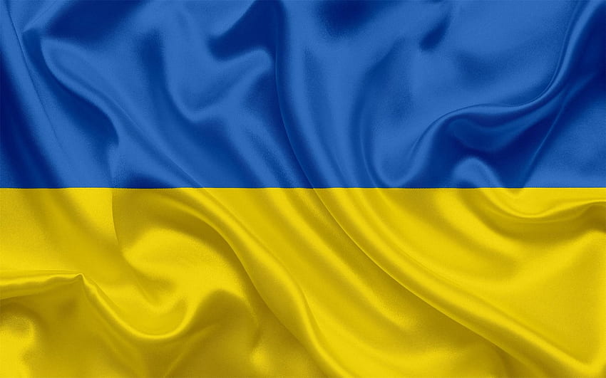 Long Live Ukraine!, blue, Ukraine, flag, yellow HD wallpaper