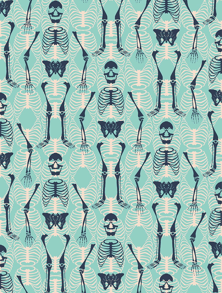 Halloween and Costume Ideas. background, Skeleton Pattern HD phone wallpaper