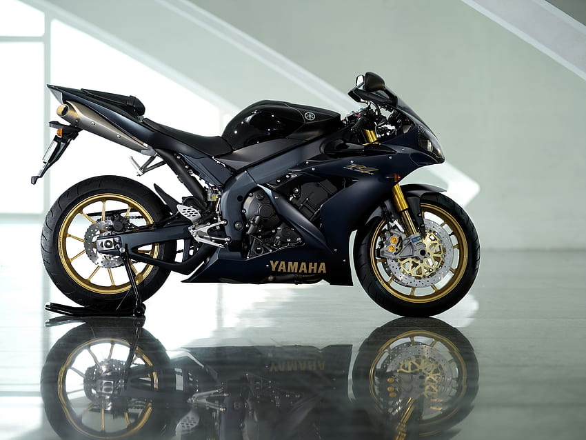 Motocicletas, Yamaha, Reflexión, Motocicleta, Yamaha Yzf-R1 fondo de pantalla