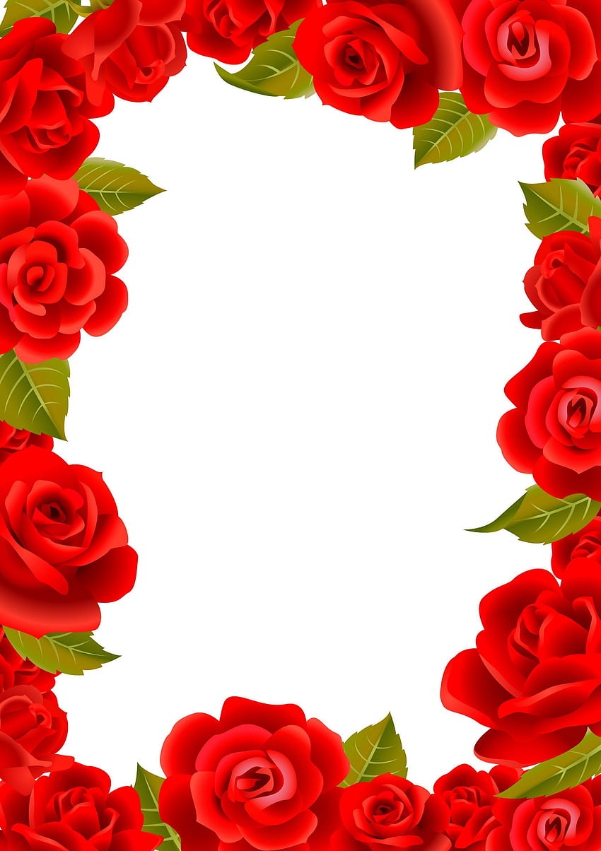 Red Rose Ring. Flower frames HD phone wallpaper