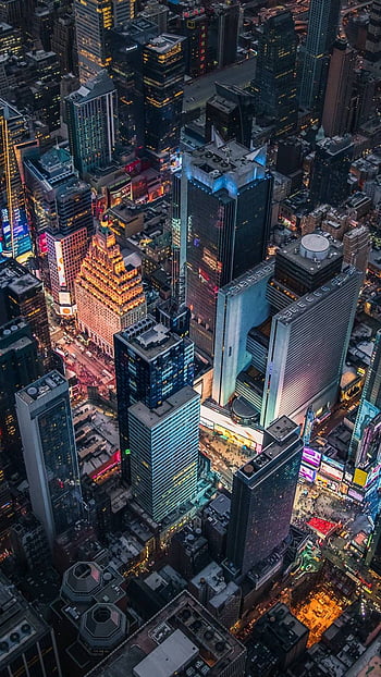 Times Square Birds Eye View Full iPhone 7 Plus / iPhone HD wallpaper ...