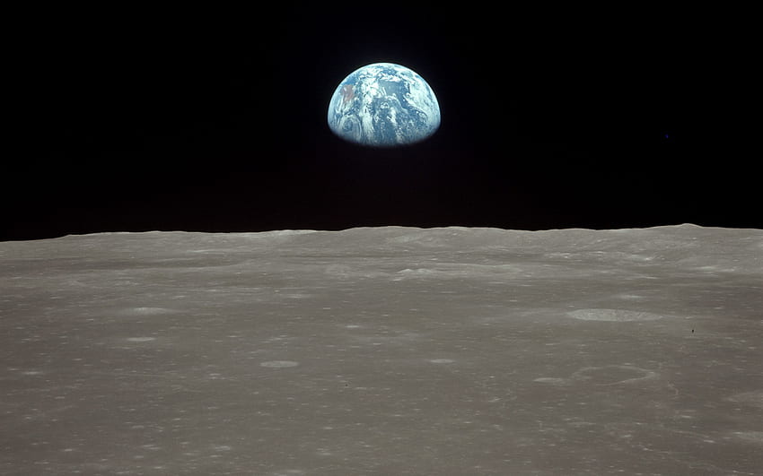 Apollo 8 – widząc naszą kruchą planetę. .uk, Wschód Ziemi Tapeta HD