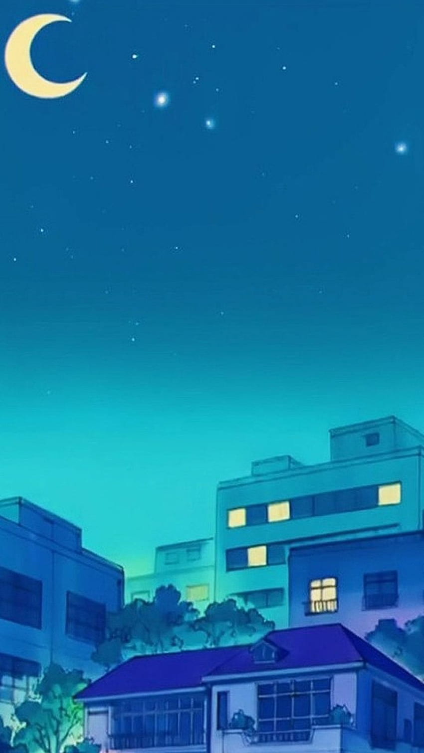 Anime city, City background, Anime background