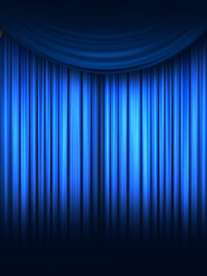 Blue Stage Curtains (Page 1) HD phone wallpaper