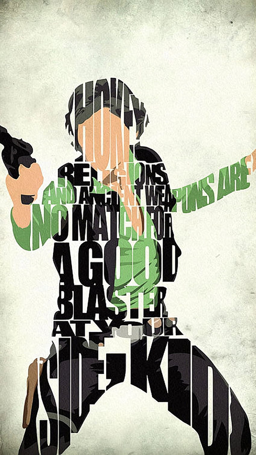 Han Solo Typography iphone HD phone wallpaper