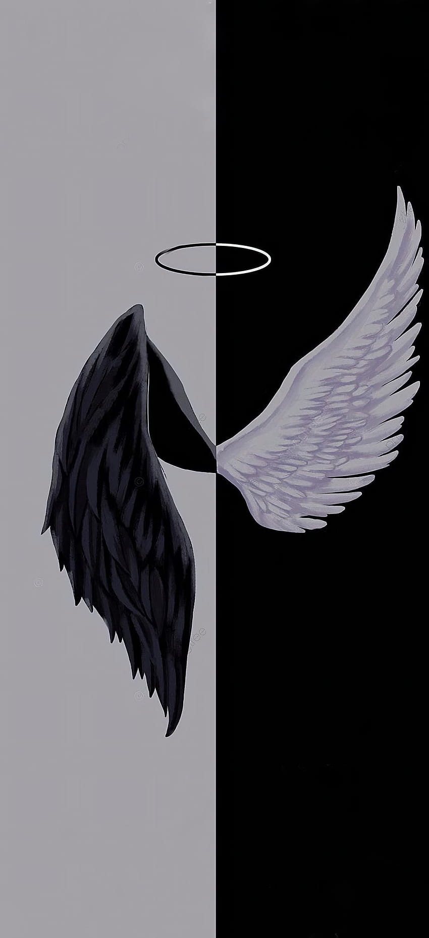 Angels & Demons シリーズ 2 : R Iphone、Angel Wing HD電話の壁紙