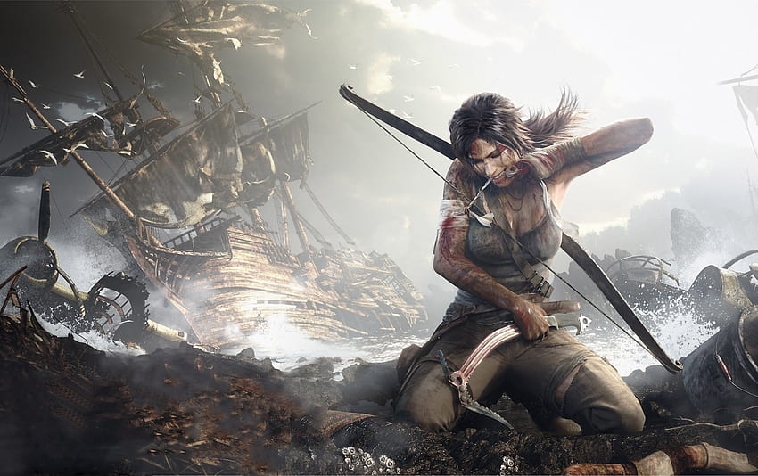 Tomb Raider Lara Croft Reborn . Tomb Raider Lara Croft Reborn stock HD wallpaper